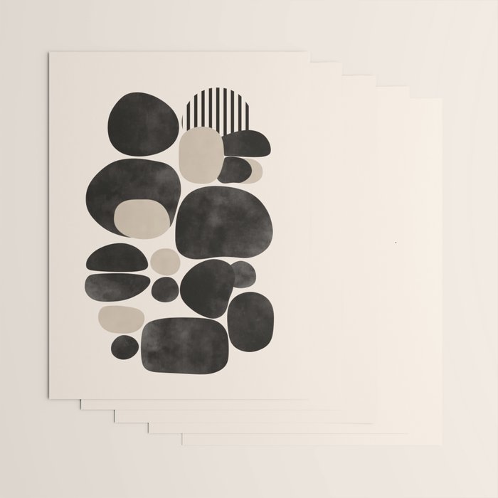 Pebble Form Wrapping Paper Gallery Image 3