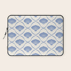 Coastal Ocean Blue Seashells Laptop Sleeve Gallery Image 1