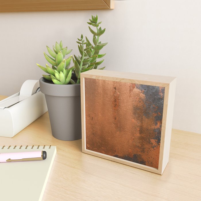 Japandi Art Copper and Black Rust Mini Art Print Gallery Image 2