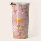 Chamomile Dream Pink Travel Mug Gallery Image 3