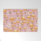Chamomile Dream Pink Welcome Mat Gallery Image 1