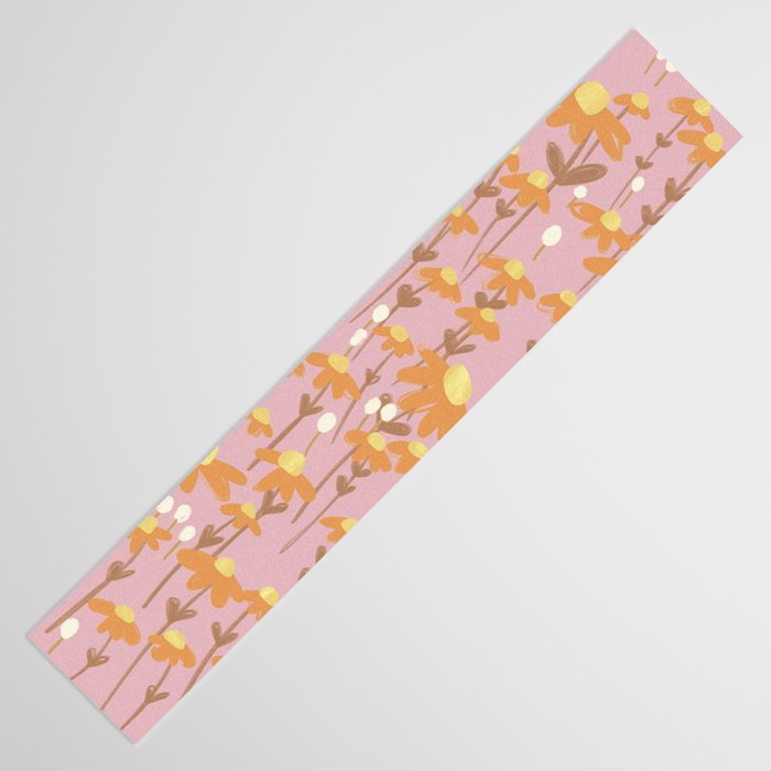 Chamomile Dream Pink Table Runner Gallery Image 3