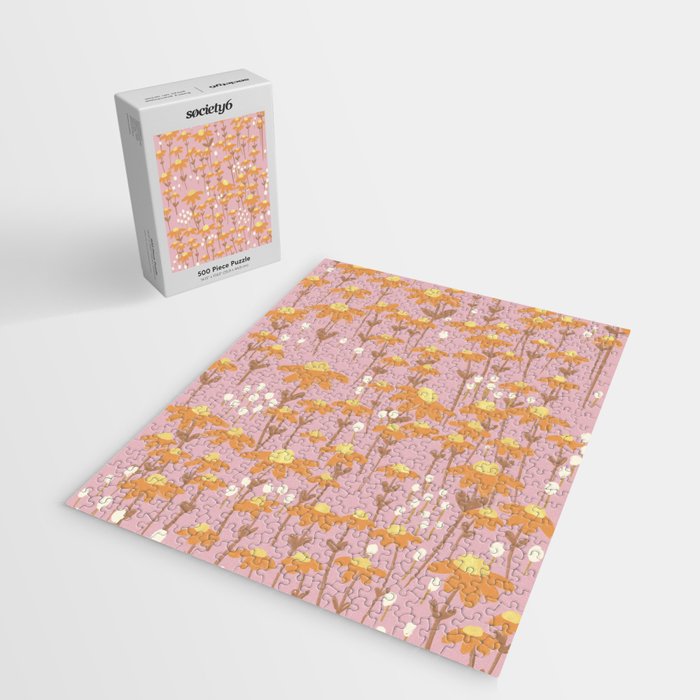 Chamomile Dream Pink Jigsaw Puzzle Gallery Image 2