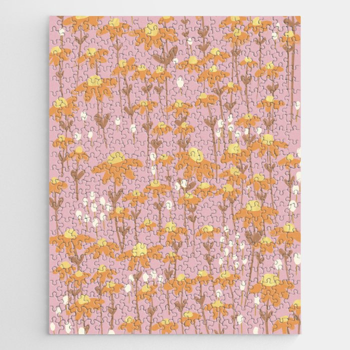 Chamomile Dream Pink Jigsaw Puzzle Gallery Image 1
