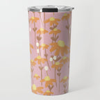 Chamomile Dream Pink Travel Mug Gallery Image 1