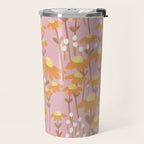 Chamomile Dream Pink Travel Mug Gallery Image 2