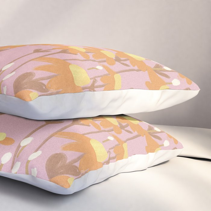 Chamomile Dream Pink Pillow Sham Gallery Image 3
