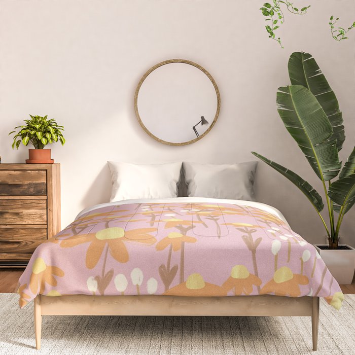 Chamomile Dream Pink Comforter Gallery Image 3