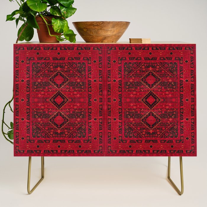 Scarlet Elegance: Oriental Moroccan & Ottoman Artistry Credenza Gallery Image 1