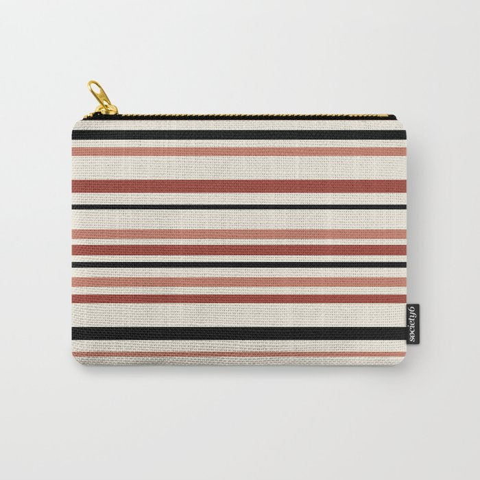 Classic Stripes XI - Neutral Pink Carry All Pouch Gallery Image 1