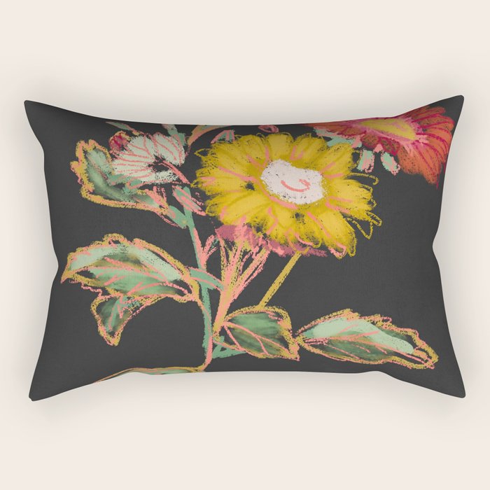 Garden Flowers 9 Rectangular Pillow Gallery Image 2