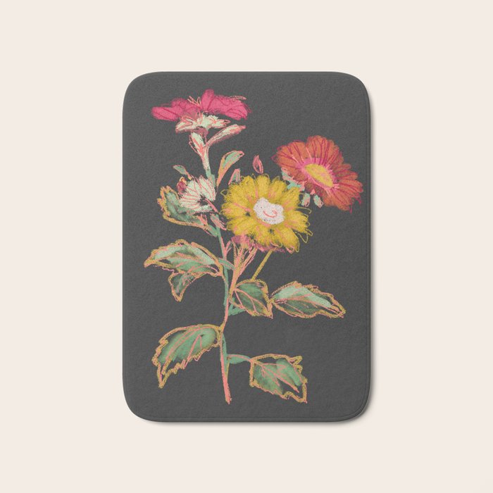 Garden Flowers 9 Bath Mat Gallery Image 1