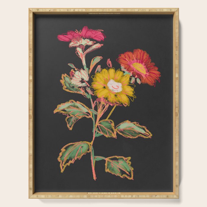 Garden Flowers 9 Serving Tray Gallery Image 1