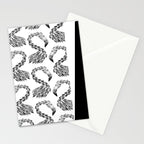 Miami Flamingo - Black Ink Stationery Card Gallery Image 2