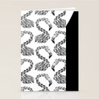 Miami Flamingo - Black Ink Stationery Card Gallery Image 2