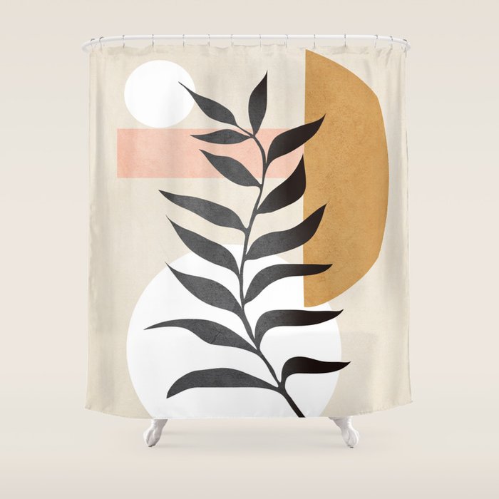 Minimal Abstract Shapes 15 Shower Curtain Gallery Image 1