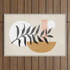 Minimal Abstract Shapes 15 Outdoor Rug Gallery Image 1