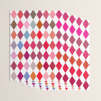 Festive Harlequin Diamond Pattern in Warm Tones Wrapping Paper Gallery Image 3