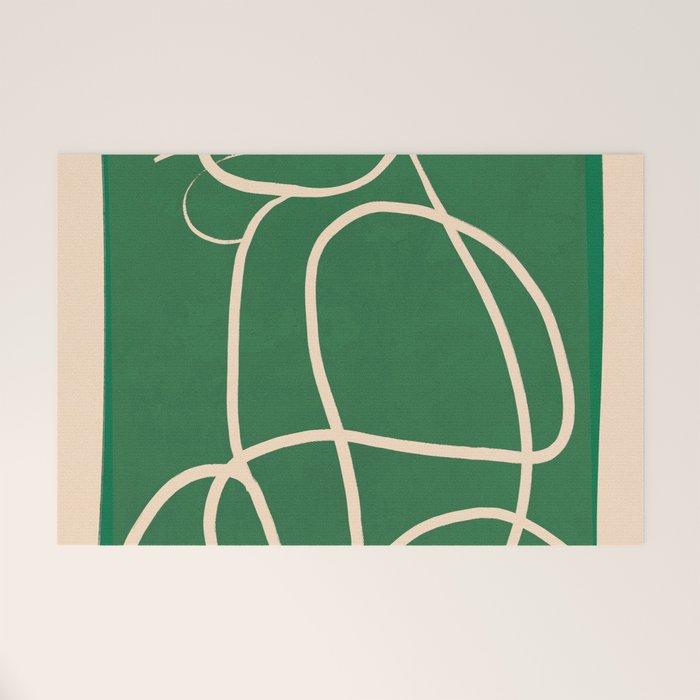 Abstract Line Art Cat 9 Welcome Mat Gallery Image 1