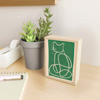 Abstract Line Art Cat 9 Mini Art Print Gallery Image 2