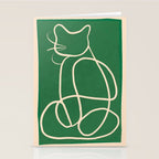 Abstract Line Art Cat 9 Stationery Card Gallery Image 2