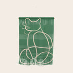 Abstract Line Art Cat 9 Wall Hanging Gallery Image 1