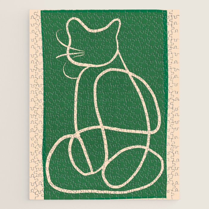 Abstract Line Art Cat 9 Jigsaw Puzzle Gallery Image 1