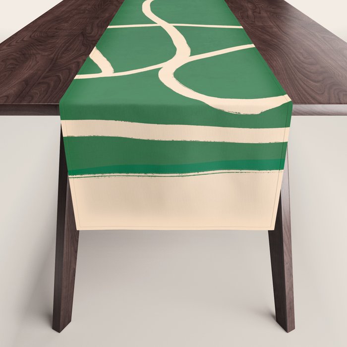 Abstract Line Art Cat 9 Table Runner Gallery Image 1