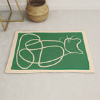 Abstract Line Art Cat 9 Rug Gallery Image 1