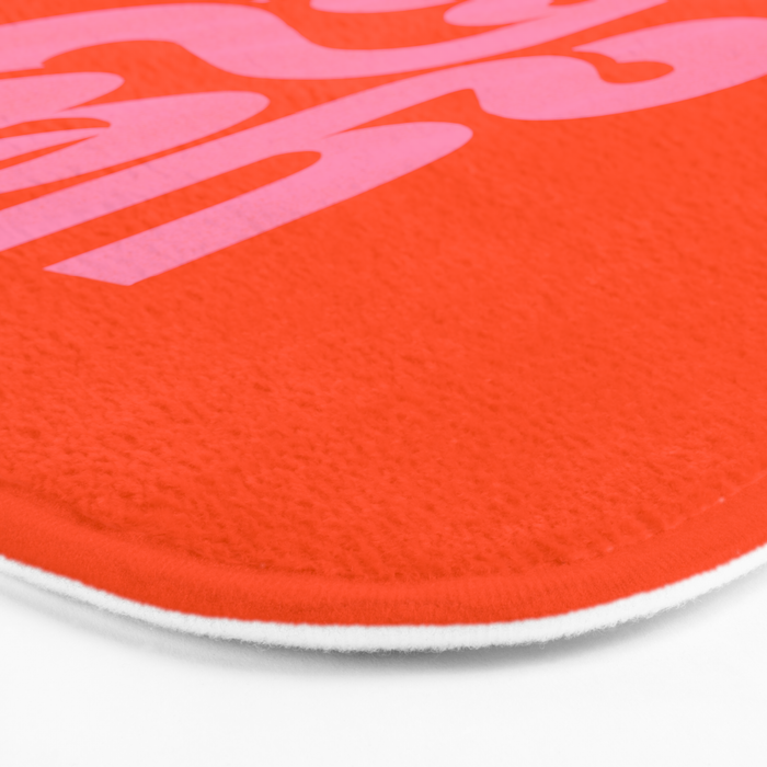 Yee Haw - Pink on Orange Bath Mat Gallery Image 3