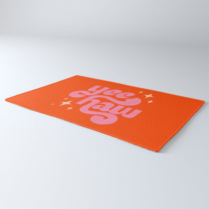 Yee Haw - Pink on Orange Rug Gallery Image 3