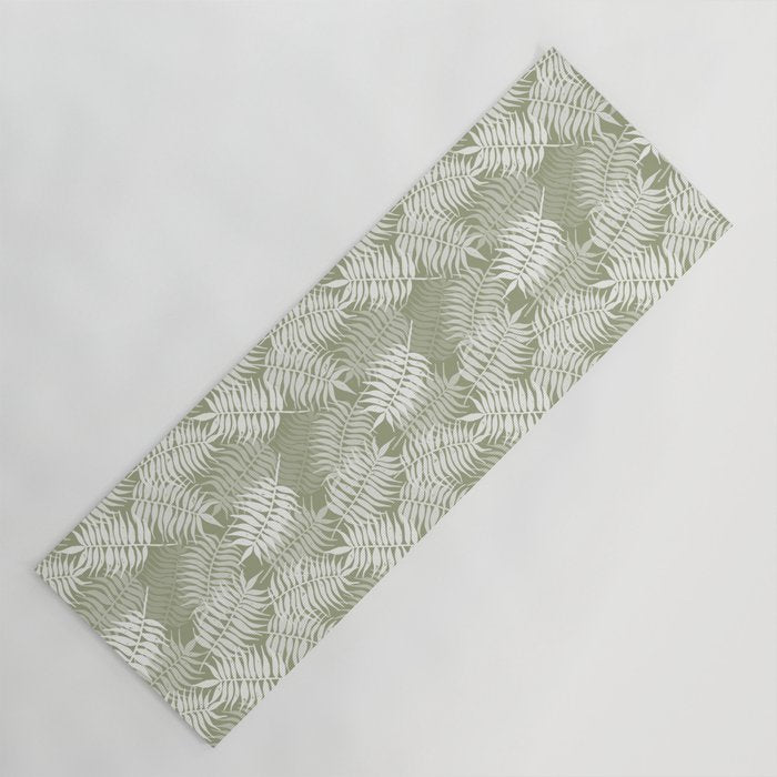 Palm Leaves . Lush Green Yoga Mat Gallery Image 1