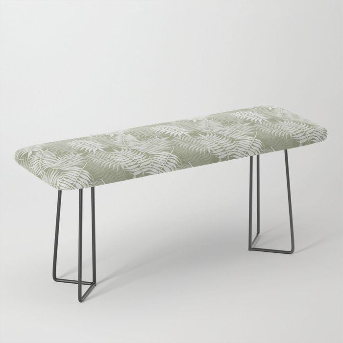 Palm Leaves . Lush Green Bench Gallery Image 1