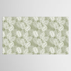 Palm Leaves . Lush Green Tablecloth Gallery Image 2