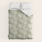 Palm Leaves . Lush Green Comforter Gallery Image 6