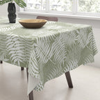 Palm Leaves . Lush Green Tablecloth Gallery Image 3