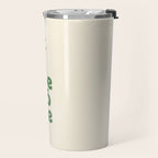 Work Hard and Be Nice to People typography in green Travel Mug Gallery Image 2