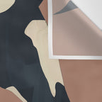 Abstract Minimal Horse Mocha Mousse Wall Tapestry Gallery Image 3