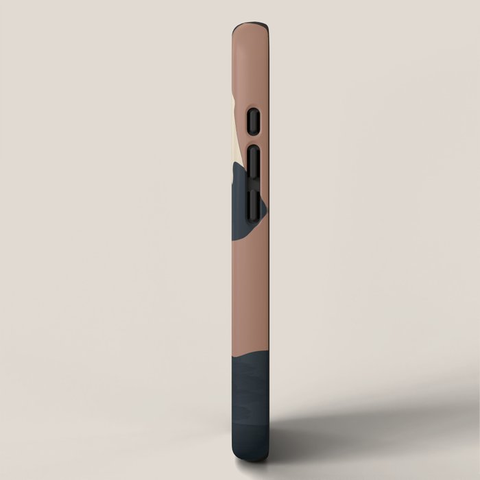 Abstract Minimal Horse Mocha Mousse iPhone Case Gallery Image 2