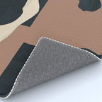 Abstract Minimal Horse Mocha Mousse Rug Gallery Image 4