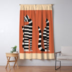 The Striped Cat II Window Curtain Gallery Image 5