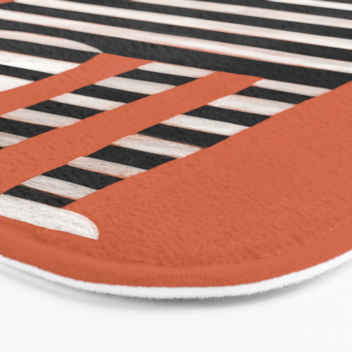 The Striped Cat II Bath Mat Gallery Image 3