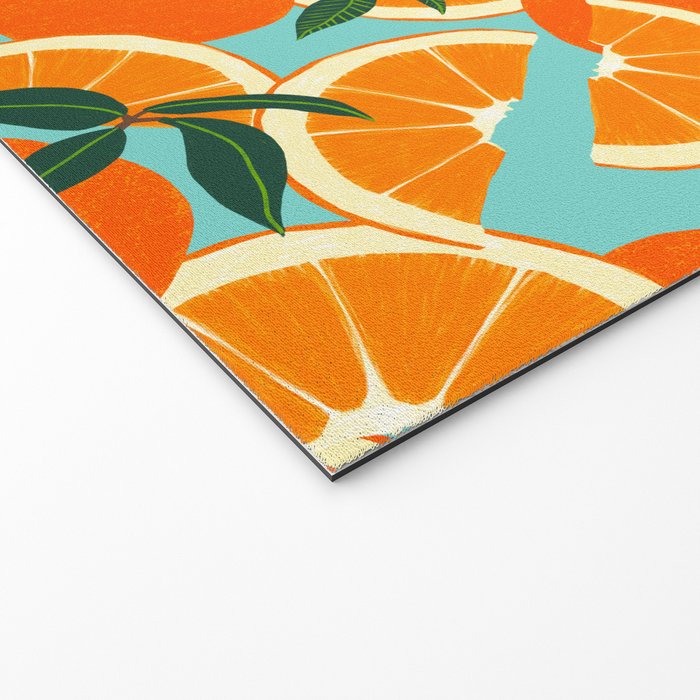 Orange Harvest - Blue Welcome Mat Gallery Image 2