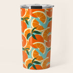 Orange Harvest - Blue Travel Mug Gallery Image 1