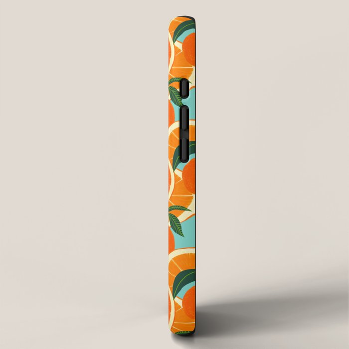 Orange Harvest - Blue iPhone Case Gallery Image 2