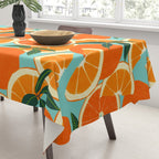 Orange Harvest - Blue Tablecloth Gallery Image 3