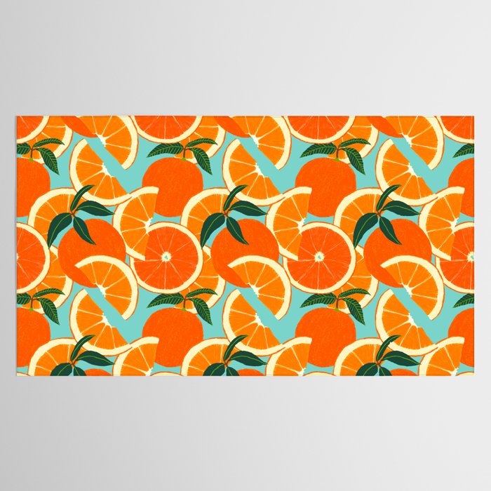 Orange Harvest - Blue Tablecloth Gallery Image 2