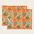 Orange Harvest - Blue Placemat Gallery Image 1