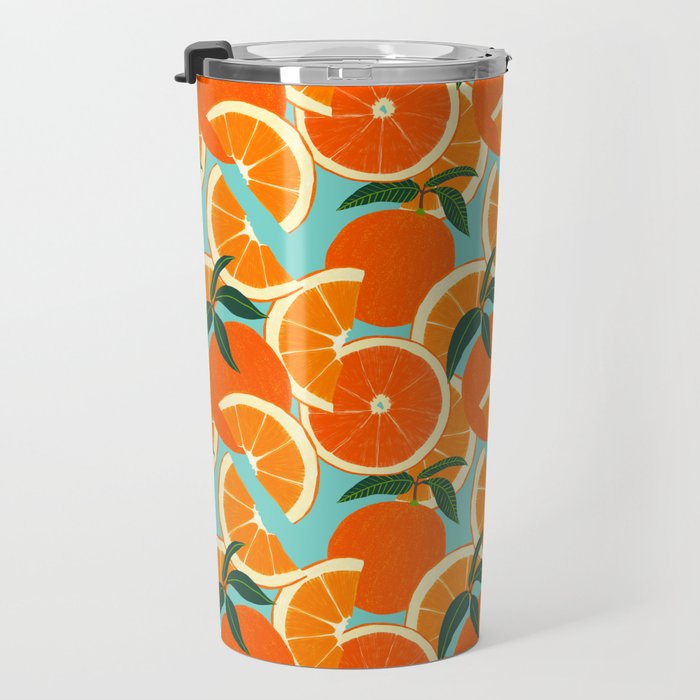 Orange Harvest - Blue Travel Mug Gallery Image 3