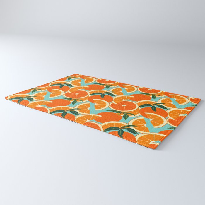 Orange Harvest - Blue Rug Gallery Image 3